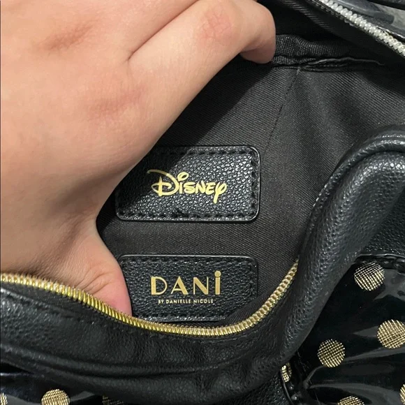 Danielle Nicole Black Crossbody Bag with Gold Accents - Picture 6 of 6